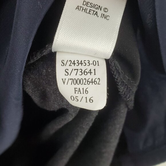 Athleta Shirt Womens Medium‎ Sleeveless Blue Black Lyocell blend Mixed Media - Picture 7 of 7
